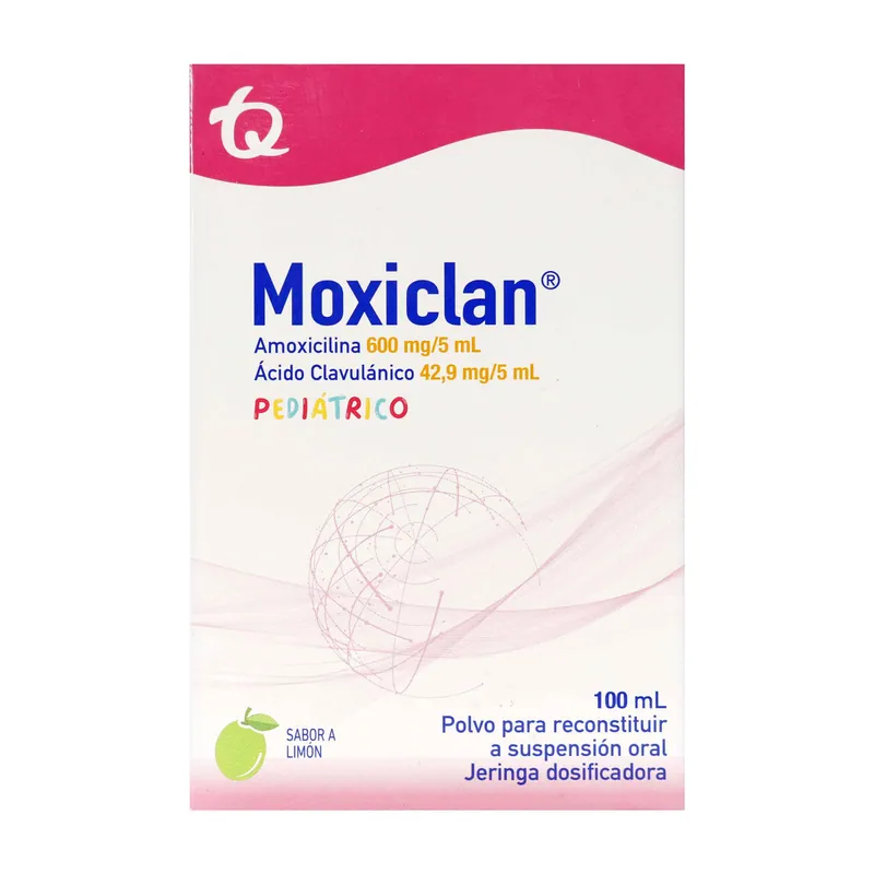 Moxiclan Pediat 600 mg/5 mL frasco 100 mL MK