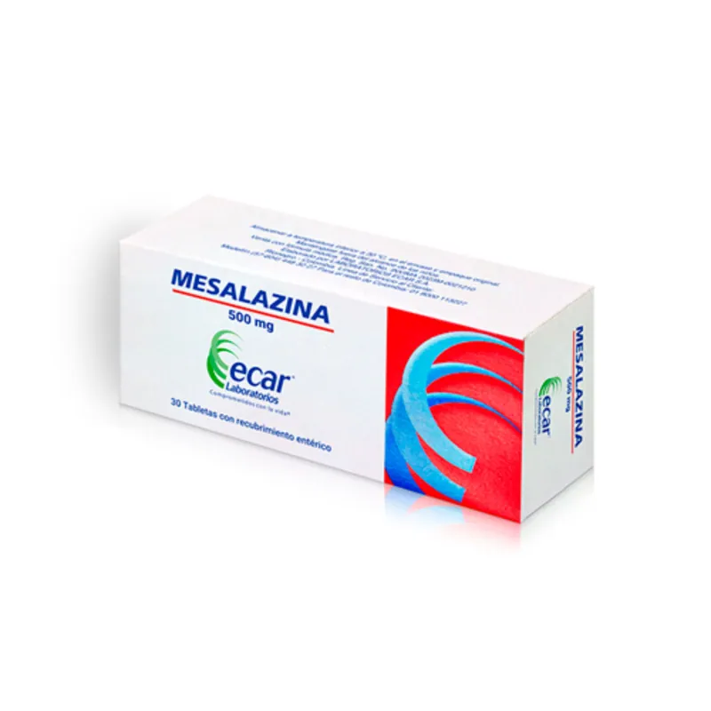 Mesalazina 500 mg 30 tabletas