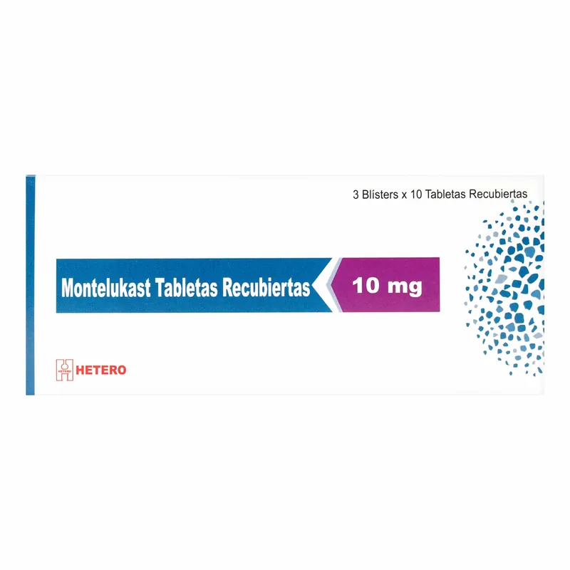 Montelukast 10 mg 30 tabletas Recs