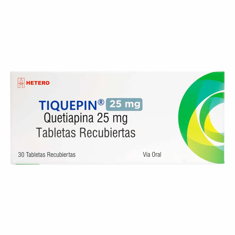 Tiquepin 25 mg 30 tabletas