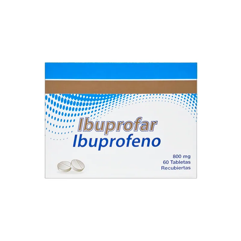 Ibuprofar 800 mg 60 tabletas Recs ICOM