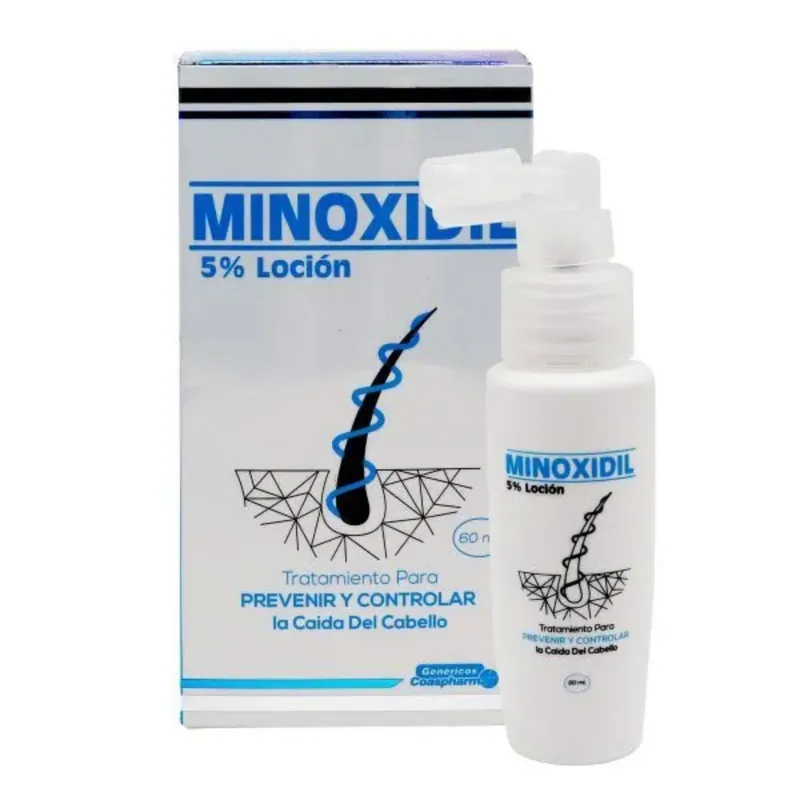 Minoxidil 5% loción 60 mL COA