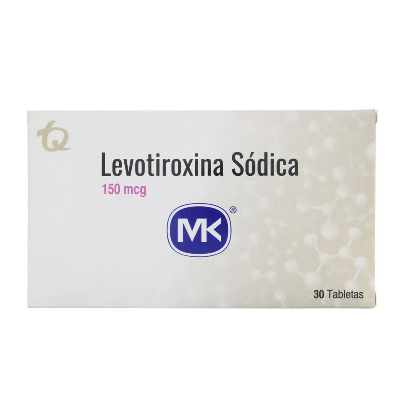 Levotiroxina 150 mg 30 tabletas