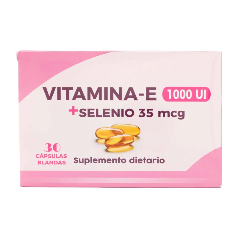 Vitamina E 1000+selenio 30 cápsulas