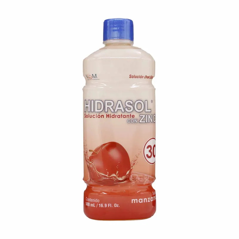 Hidrasol 30 con Zinc Manzana 500 mL ICOM