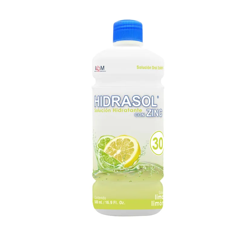 Hidrasol 30 Zinc Lima limón 500 mL ICOM