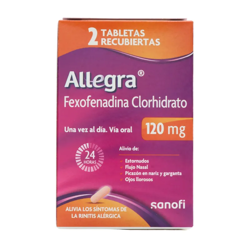 Allegra 120 mg 2 tabletas