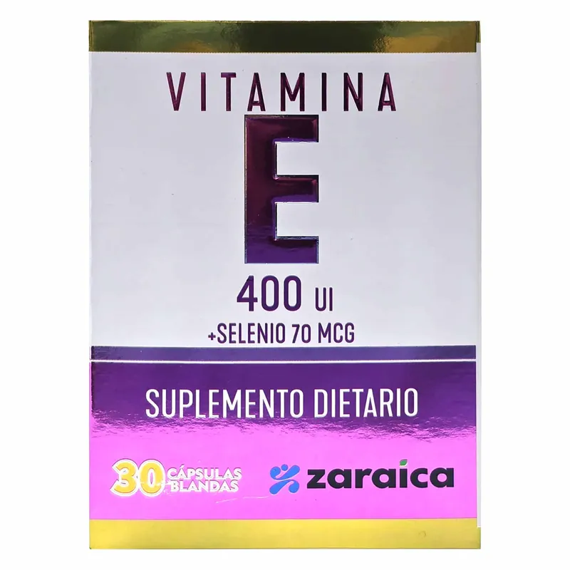Vitamina E 400 Ui+sele 70 mcg 30 cápsulas