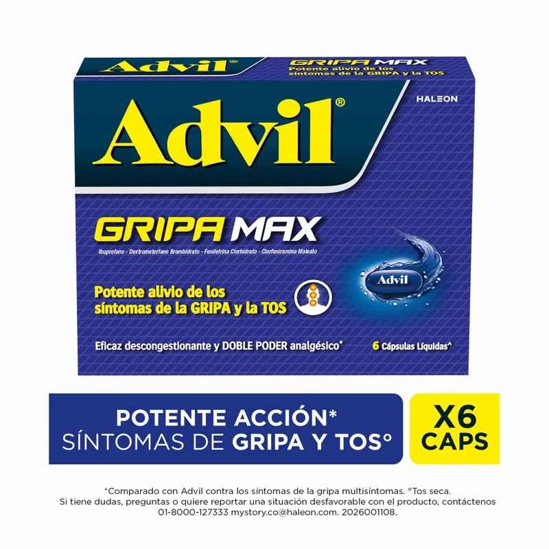 Advil Gripa Max 6 cápsulas