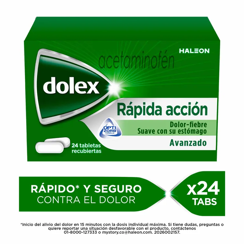 Dolex Rapida acción Avanz 500 mg 24 tabletas
