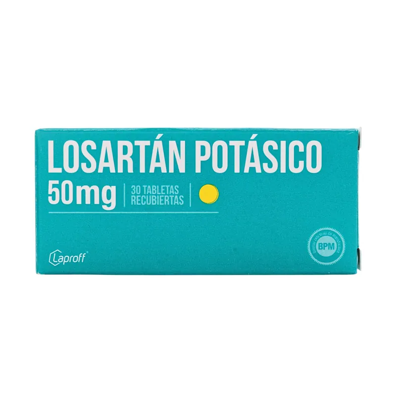 Losartan potásico 50 mg 30 tabletas Recs LP