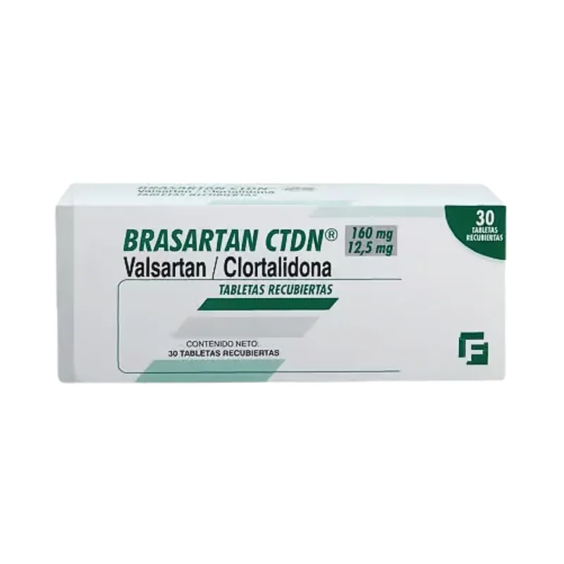 Brasartan Ctdn 160/12.5 mg 30 tabletas Recs
