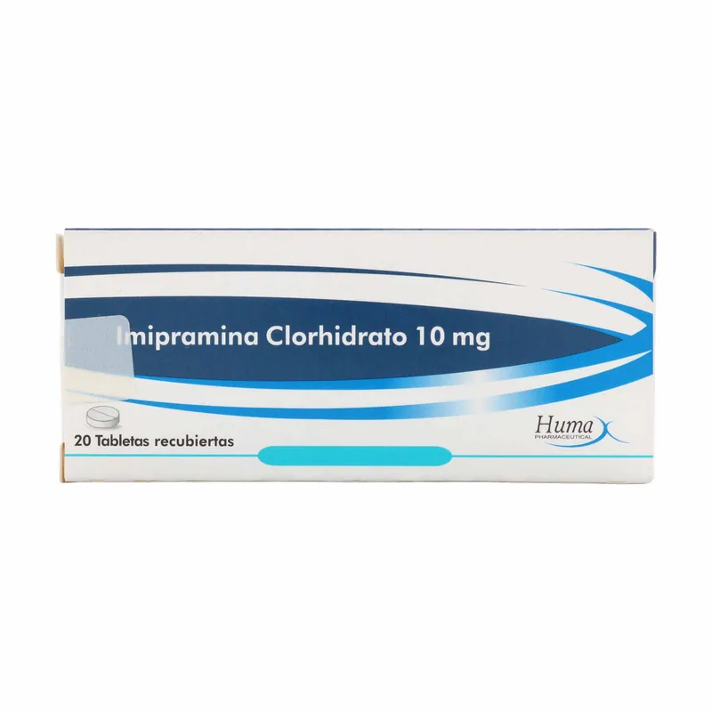 Imipramina Clorhidrato 10 mg 20 tabletas recubiertas