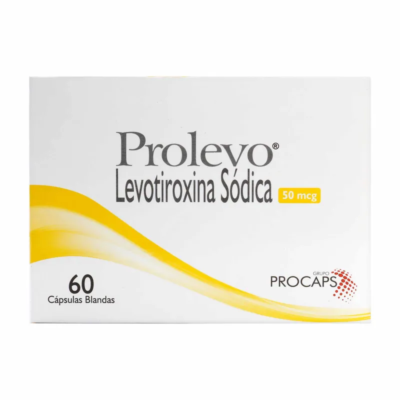Prolevo 50 mcg 60 cápsulas Blandas
