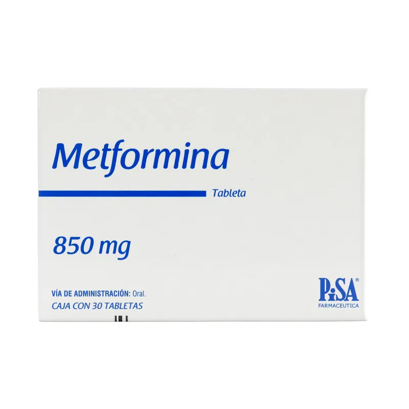 Metformina 850 mg 30 tabletas