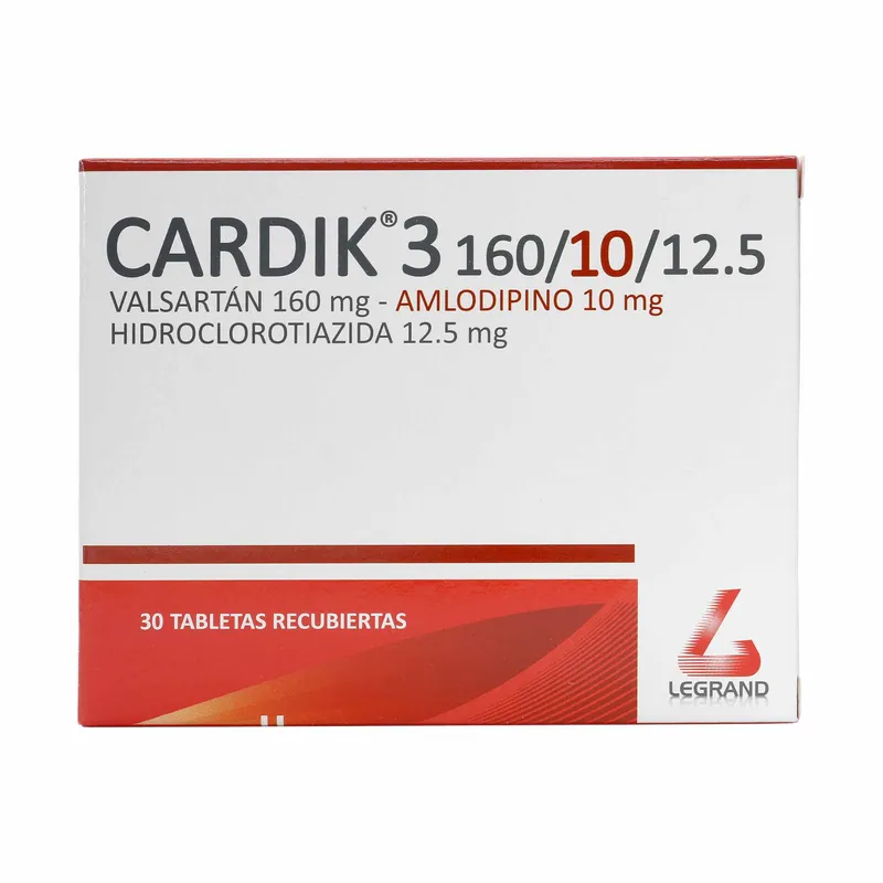 Cardik 3 160/10/12.5 30 tabletas