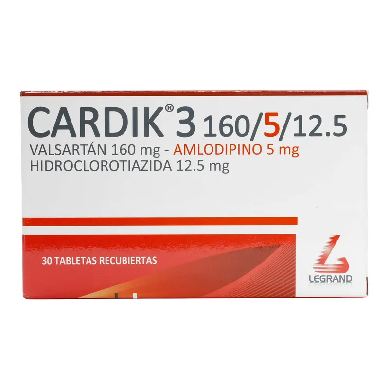 Cardik 3 160/5/12.5 30 tabletas