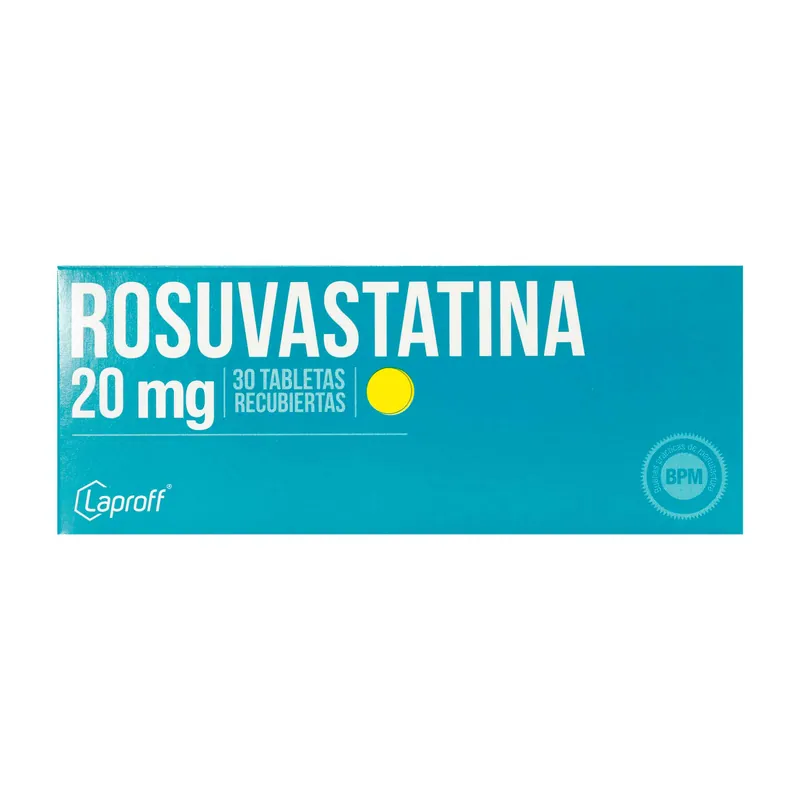 Rosuvastatina 20 mg 30 tabletas Recs LP