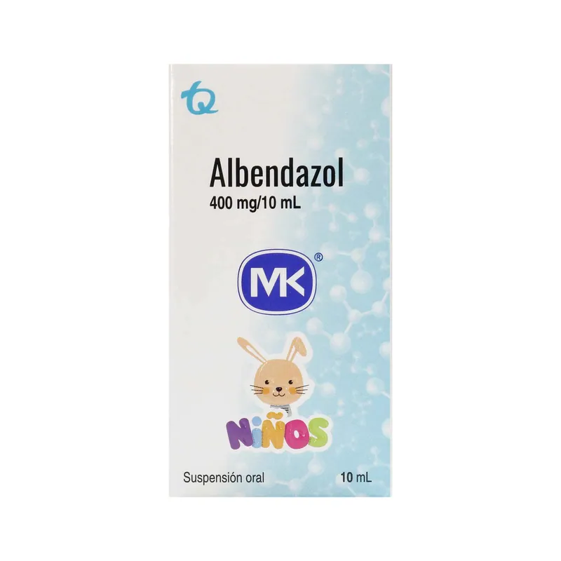 Albendazol 400 mg/10 mL suspensión 10 mL MK