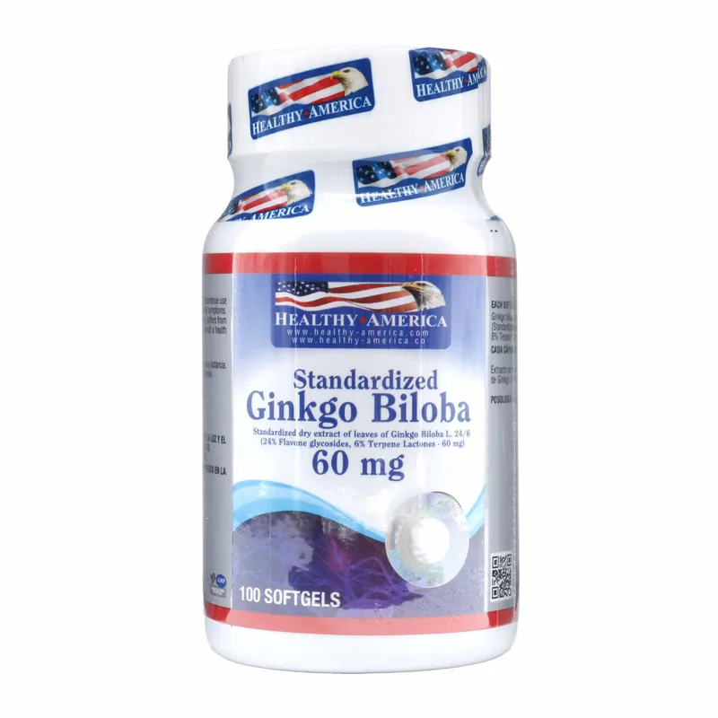 Ginkgo Biloba 60 mg 100 Softgels