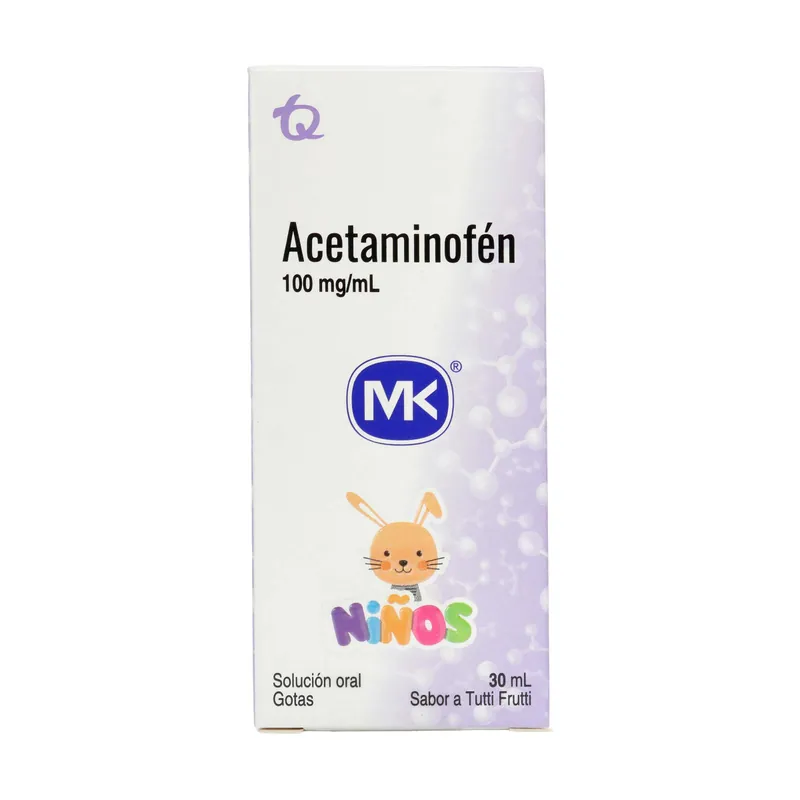 Acetaminofén 100 Mg/ml gotas 30 mL MK