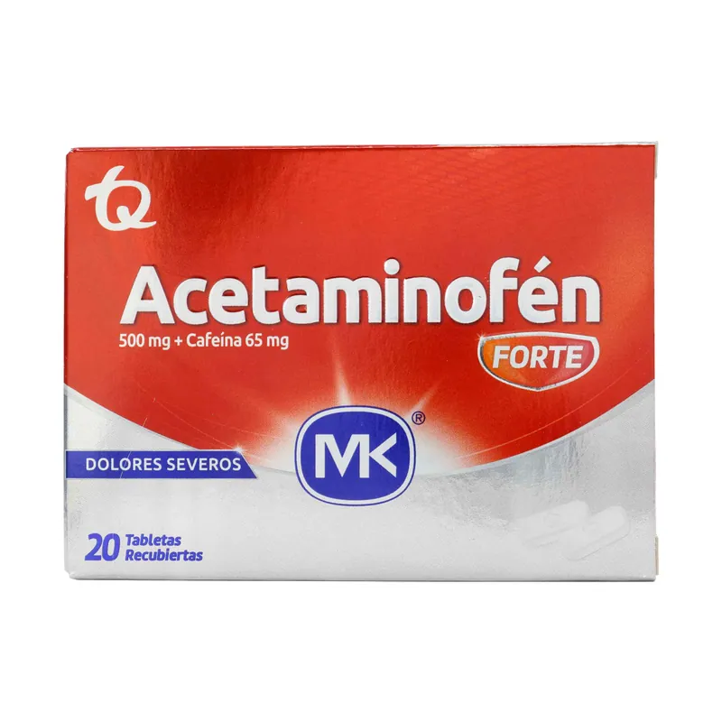 Aceta Forte 500 Mg+cafeina 65 mg 20tabs MK