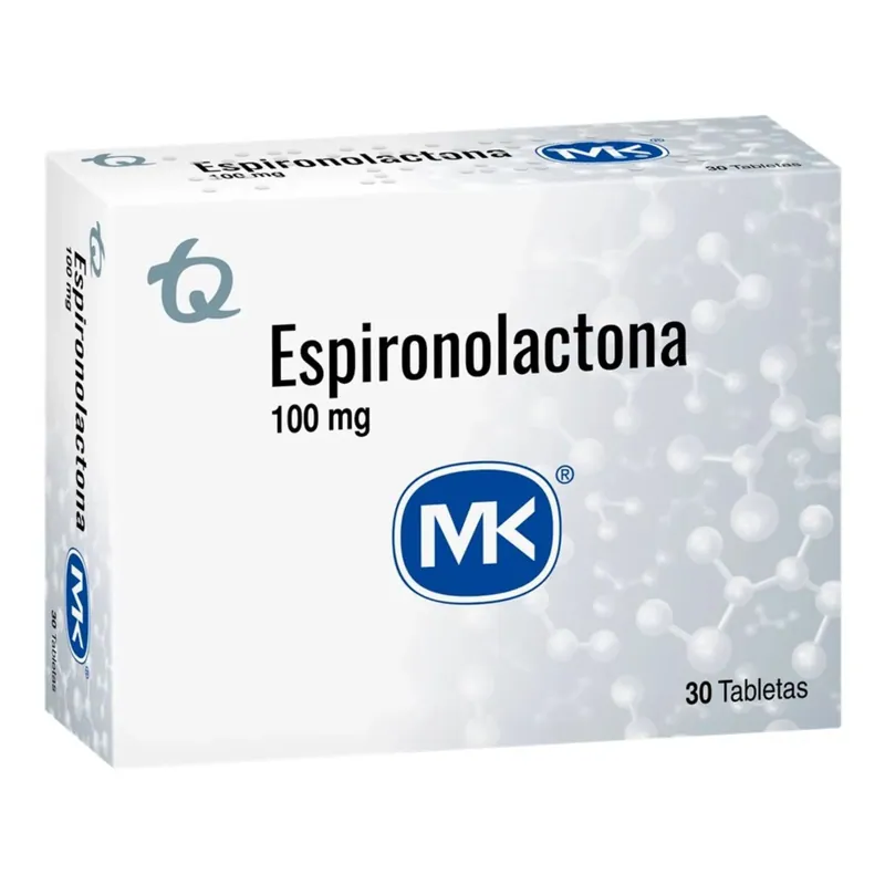 Espironolactona100 mg 30 tabletas MK