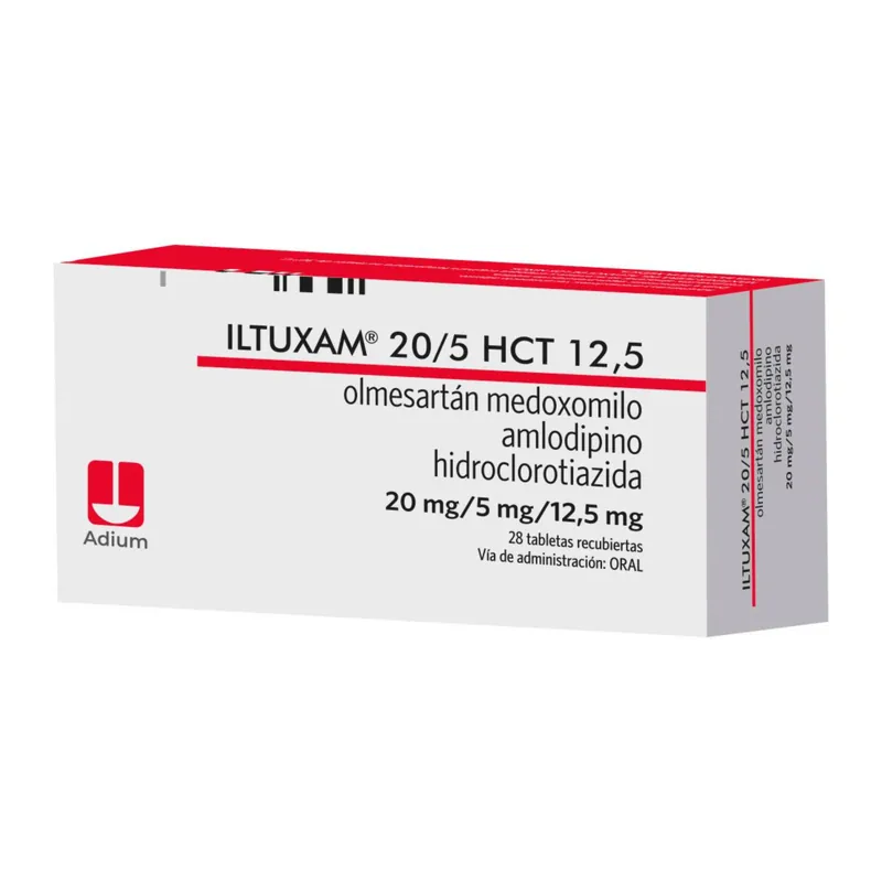 Iltuxam HCT 20/5 mg 12.5 mg 28 tabletas