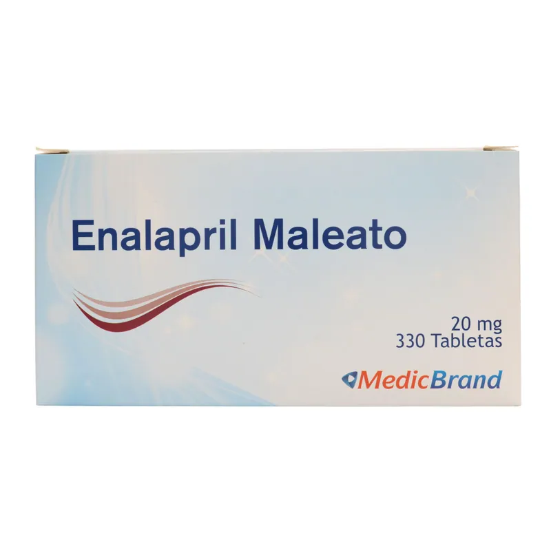 Enalapril 20 mg 330 tabletas COA
