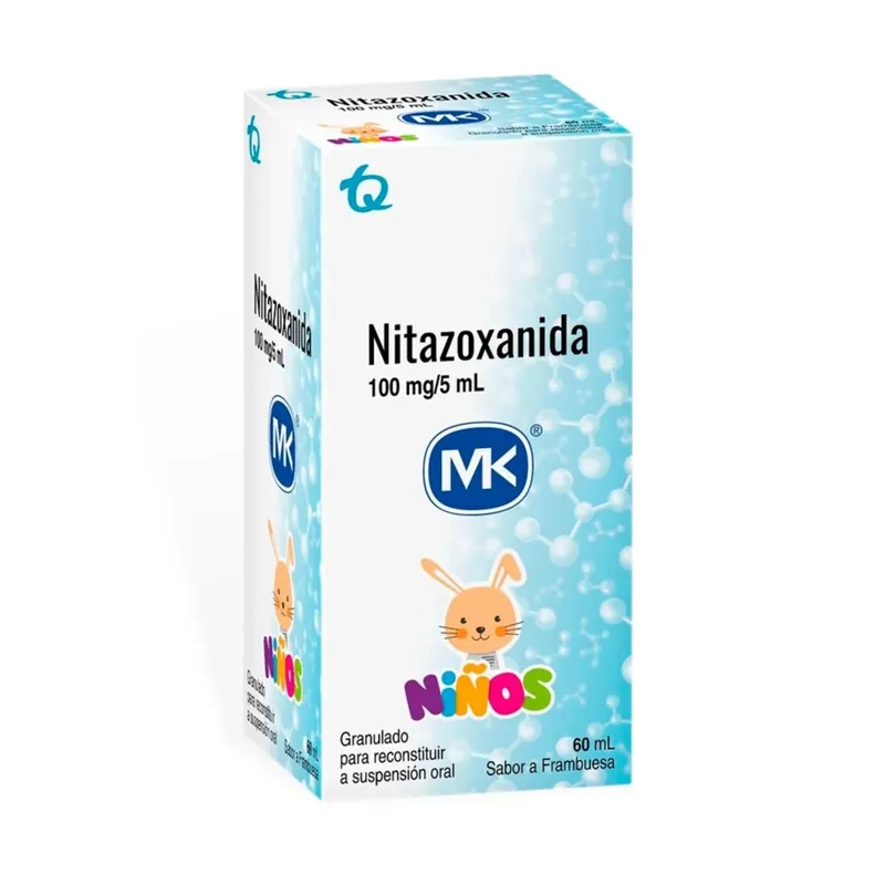 Nitazoxanida 100 mg/5 mL 60 mL MK