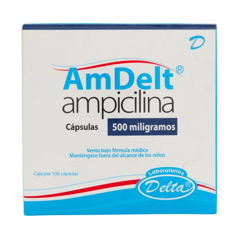 Amdelt 500 mg 100 cápsulas
