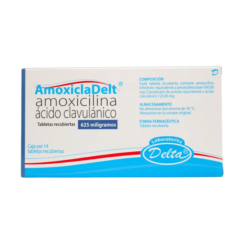 Amoxicladelt 625 mg 14 tabletas
