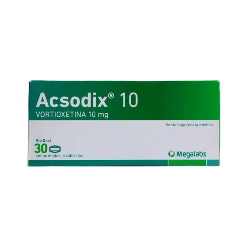 Acsodix 10 mg 30 tabletas