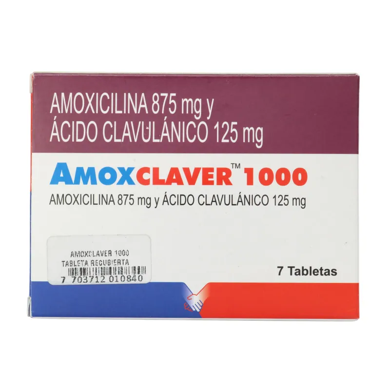 Amoxclaver 1000 mg 7 tabletas