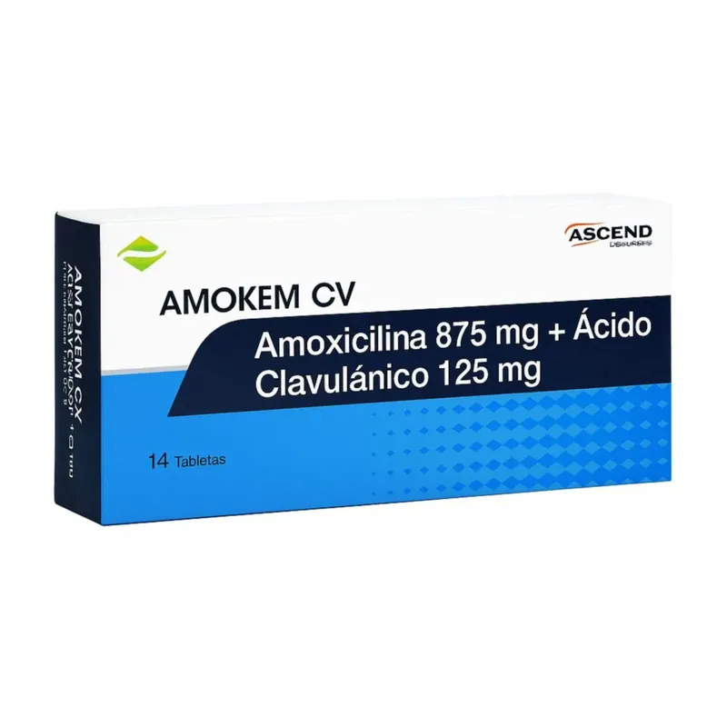 Amokem Cv 1000 mg 14 tabletas