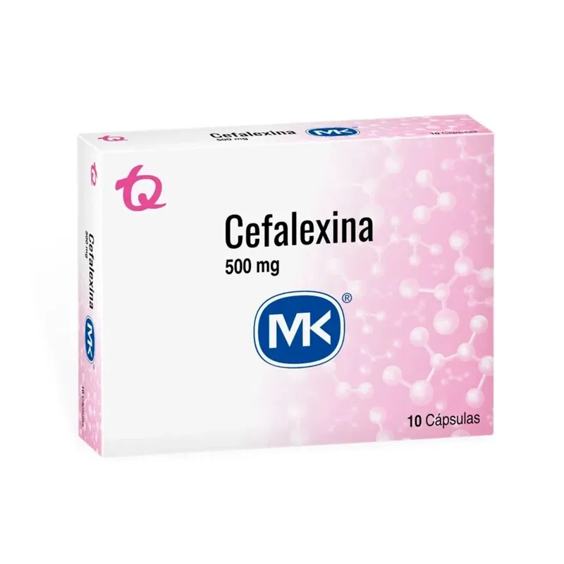 Cefalexina 500 mg 30 tabletas MK