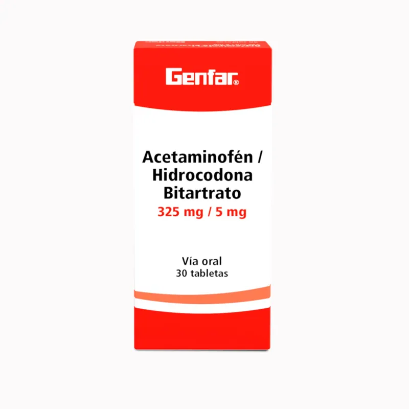 Acetaminofen+hidrocod 325/10 mg 30tab GF