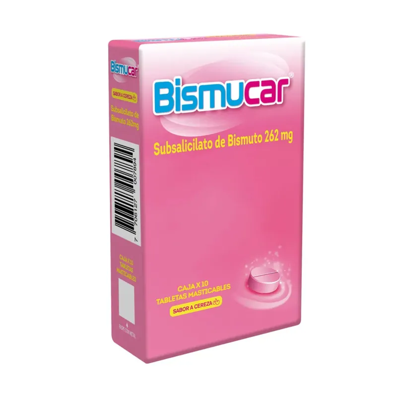 Bismucar 262 mg 50 tabletas Mast