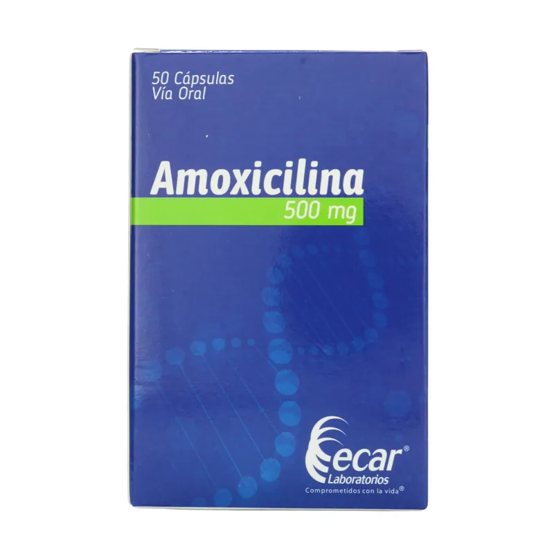 Amoxicilina 500 mg 50 cápsulas EC