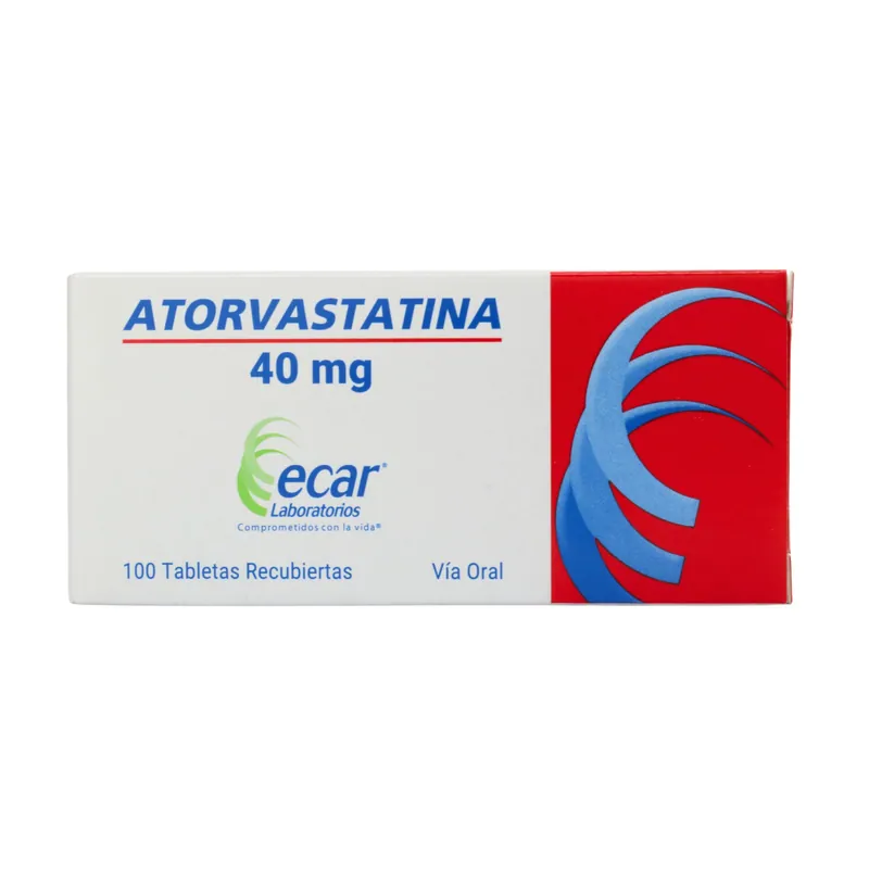 Atorvastatina 40 mg 100 tabletas EC
