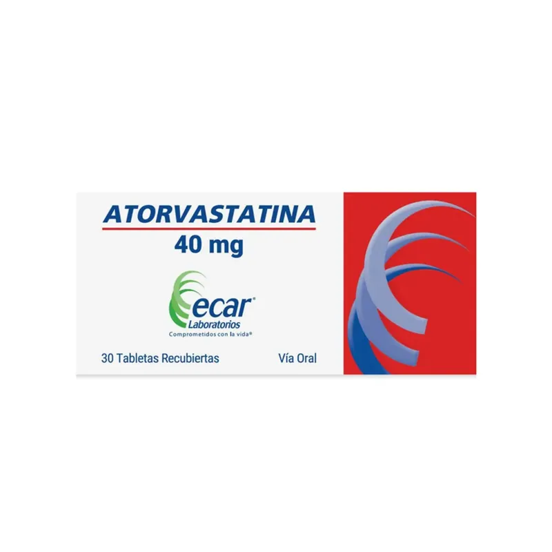 Atorvastatina 40 mg 30 tabletas EC