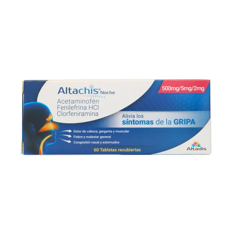 Altachis Noche 500mg5 mg/2 mg 60 tabletas