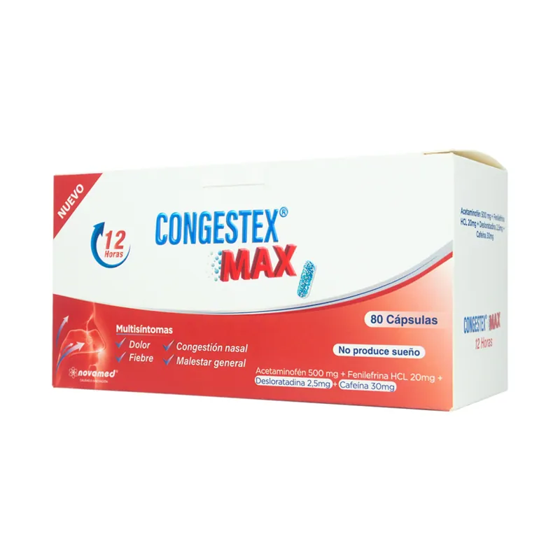 Congestex Max 500 mg 80 cápsulas