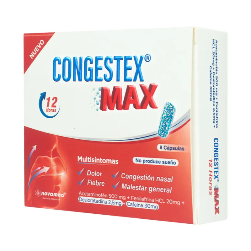Congestex Max 500 mg 8 cápsulas