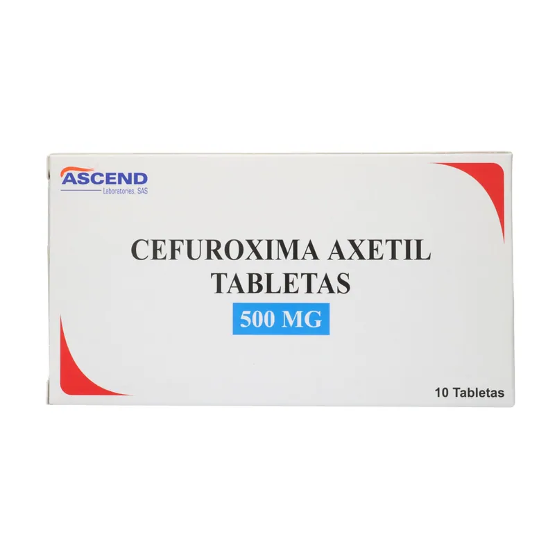 Cefuroxima Axetil 500 mg 10 tabletas