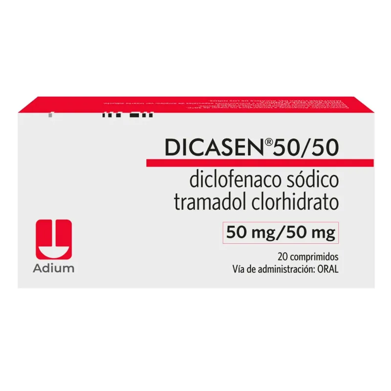 Dicasen 50 mg/50 mg 20 tabletas
