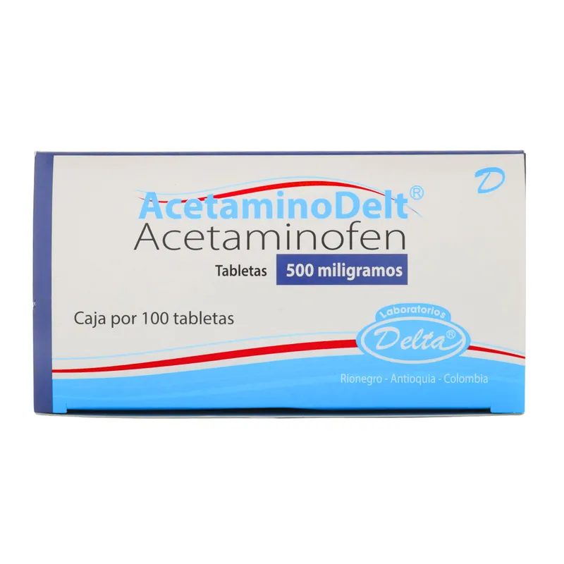 Acetaminodelt 500 Mg100 tabletas
