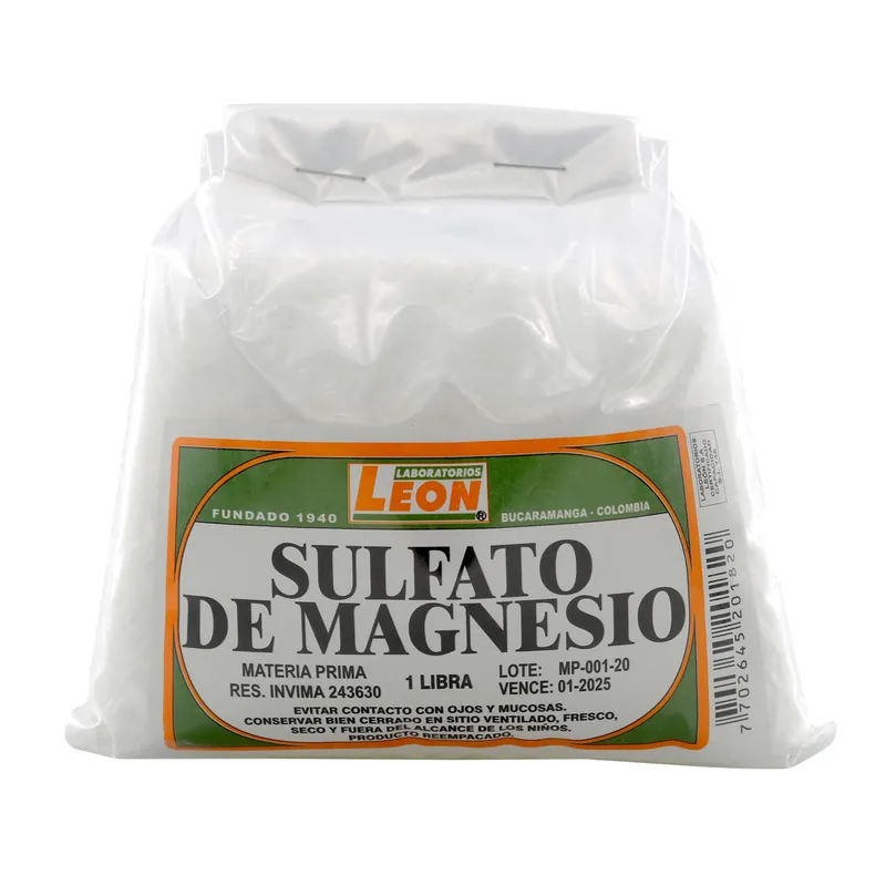 Sulfato de Magnesia 500 g Leon