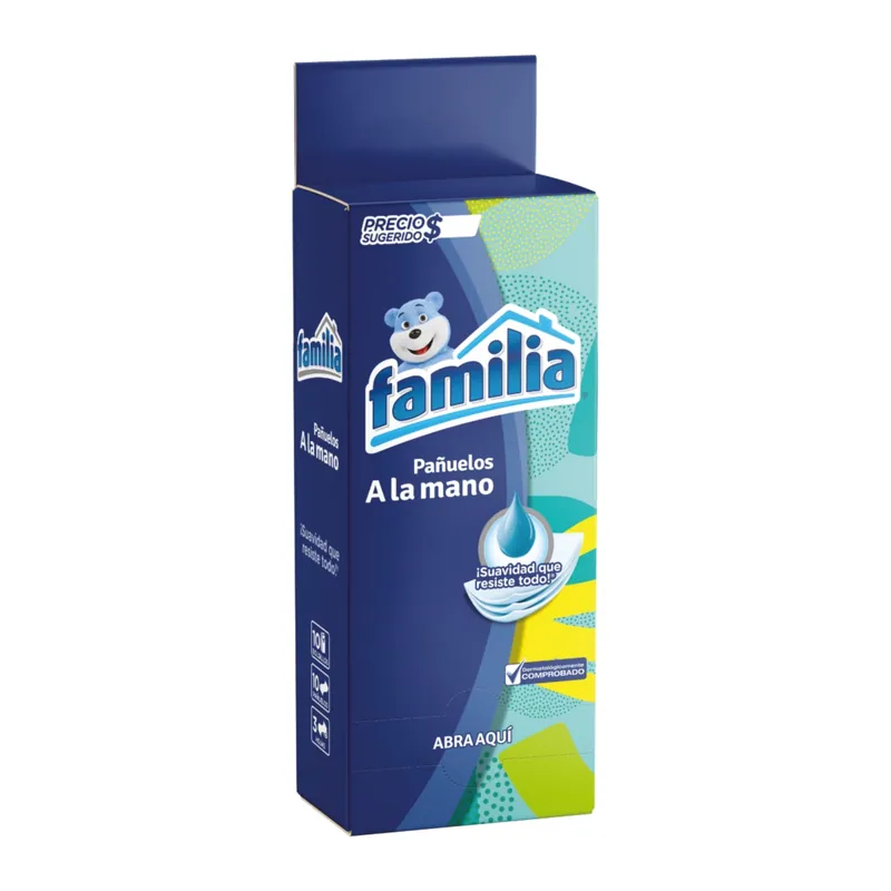 Panuelos Familia Bolsillo Disp 10 unidades