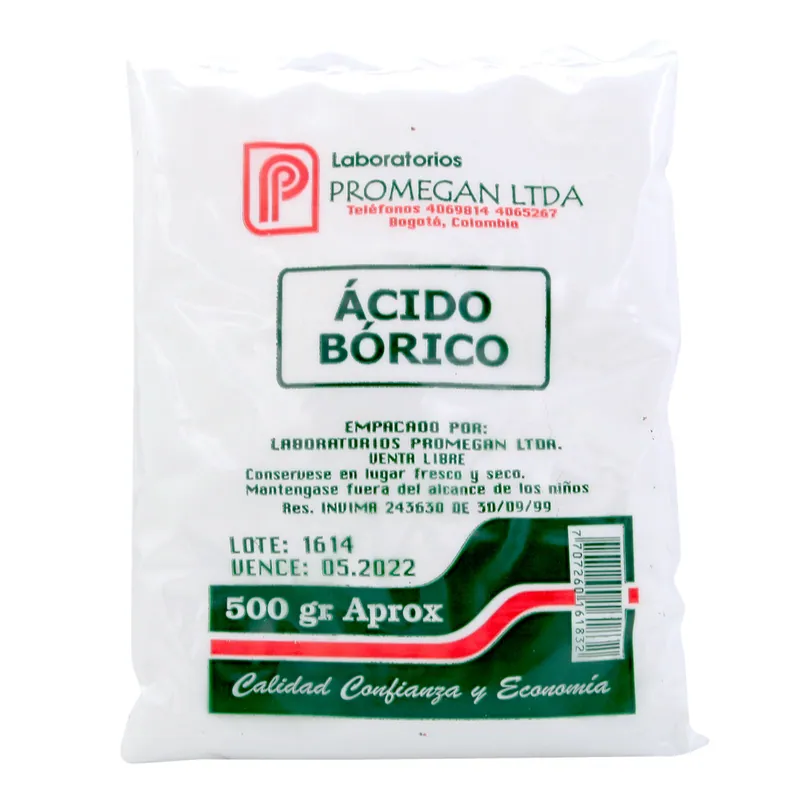 Ácido bórico 500 g Promegan